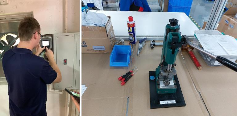 METZ CONNECT Kniehebelpresse